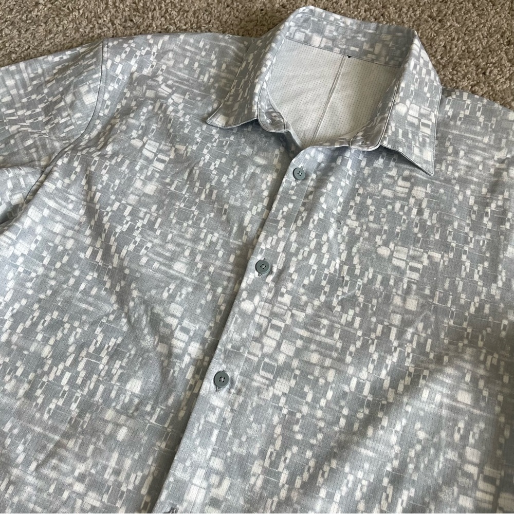 Lululemon Airing Easy Short Sleeve Button Down Shirt